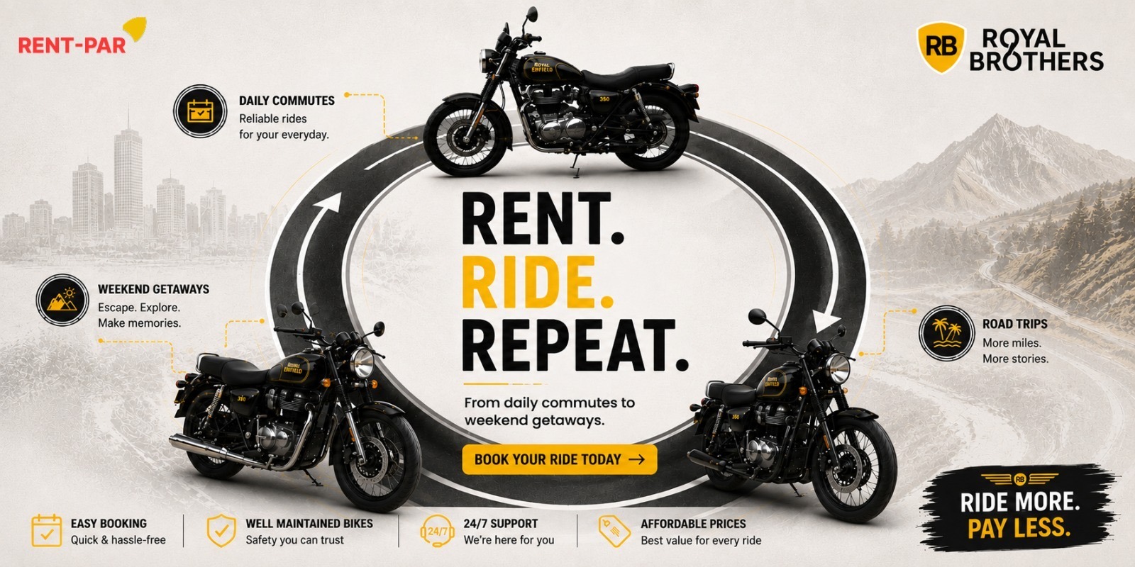 Rent. Ride. Repeat.