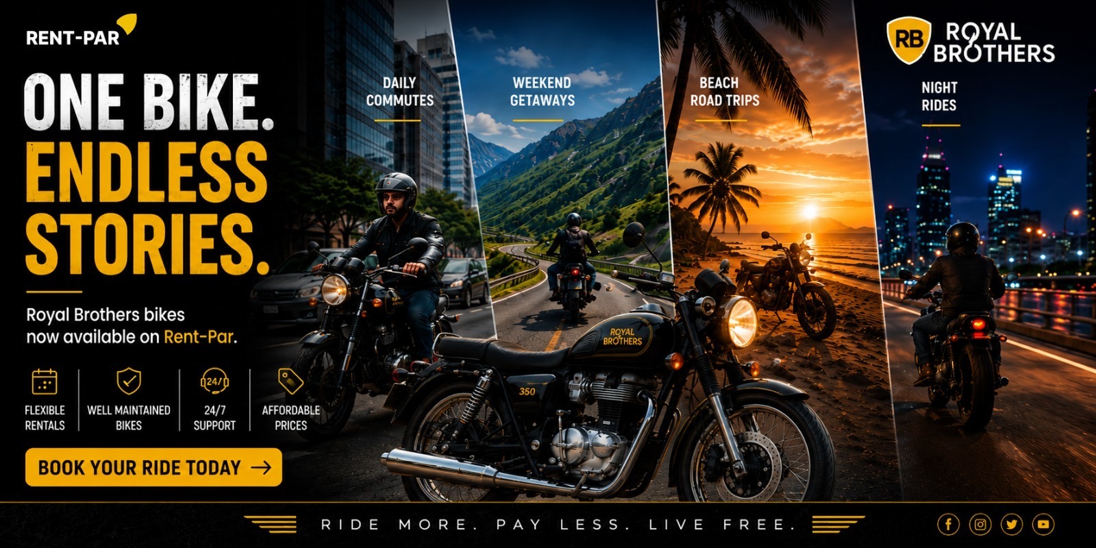 One bike. Endless stories.