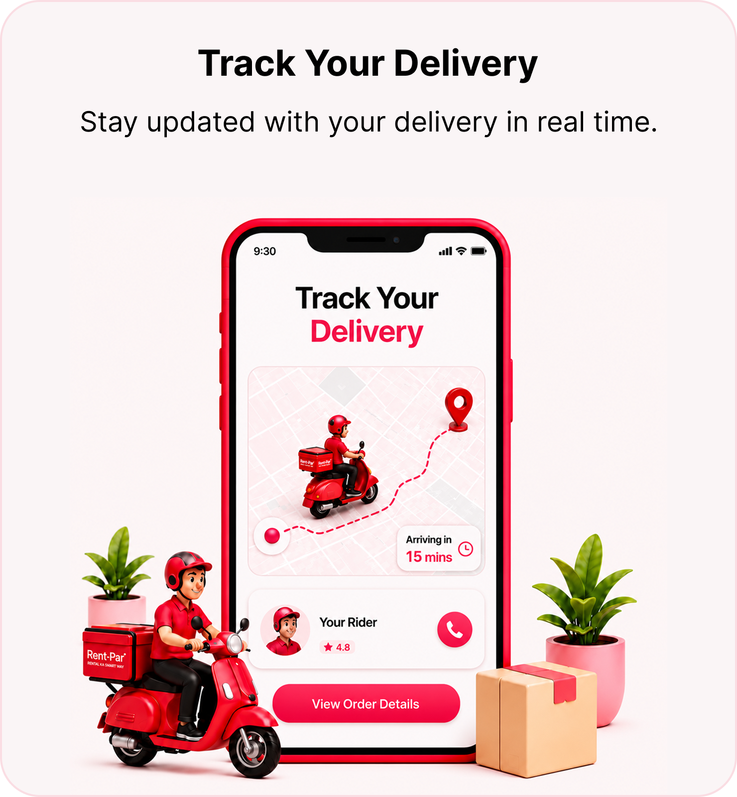 Track Your Delivery — stay updated with your delivery in real time